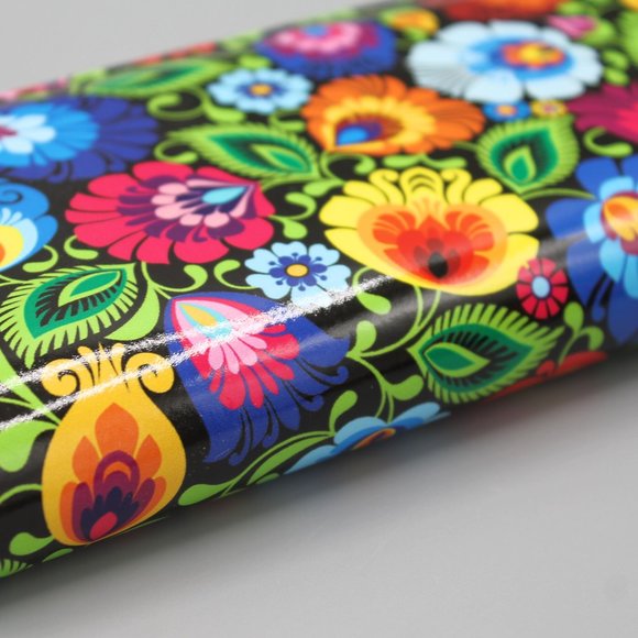 Wallet clutch folk folklore design flowers new - Picture 6 of 11